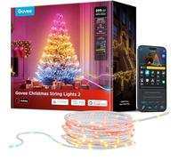 Govee Luci di Natale 20M, Decorazioni di Halloween e Natale per Esterni e Interni, 200 LEDs RGBWIC con Shape Mapping e AIGC, 130+ Modalità di Scena, IP67, Compatibili con Matter, Cavi Trasparenti