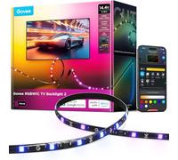 Govee Luci LED Retroilluminazione TV 2 Ritagliabili Su Misura, Striscia RGBWIC 4,4m per TV 32-70 Pollici, 210+ Scene, Sincrono Musica, App, Compatibile Matter, DIY