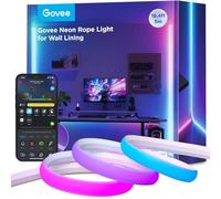 Govee Neon Striscia LED per Battiscopa, 5m RGBIC Strisce LED per Pareti e Angoli, Funziona con Matter, Alexa e Google Assistant, Sinc Musicale, Tagliabile, per Soggiorno, Gamera da Letto, Sala Giochi