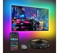 Govee Retroilluminazione LED RGBIC per TV, 4,6M, per TV da 70-80 Pollici | Bluetooth e Wi-Fi, funziona con Alexa e Google Assistant, 11 modalità musicali, 219+ Modalità Scena