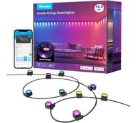Govee Smart RGBIC - Lampada da parete a LED per interni, compatibile con Alexa, WiFi da parete per feste, musica Sync, lampada da parete dimmerabile, per soggiorno, decorazione natalizia, colore nero,