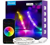 Govee Striscia LED 5 Metri, Strisce RGBIC Funziona con Alexa Google Assistant e APP, DIY Segmentato Sync Musicale per Luci LED Camera da Letto, Soggiorno, Cucina, Giochi