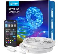 Govee Striscia LED, Smart WiFi Striscia RGB, Compatibile con Alexa, Google Assistant e APP, Modalità Musica, Multicolore Luci Camera da Letto, Bar, Festa, 24V, 2 Rotoli da 5 M