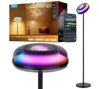 Govee Uplighter Lampada da Terra con Effetto Nebulosa,170cm per Salotto | Separata Trizona Lampada Terra Dimmerabile, Luce Ondulata RGBIC Freddo-Caldo, 80+ Scene, 2700-6500K,1000lm,Compatibile Matter