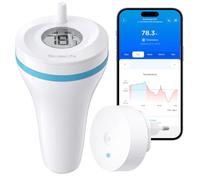 GoveeLife Aggiornamento - Termometro intelligente per piscina, impermeabile, bianco, con accesso remoto e allarme remoto