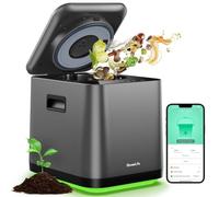 GoveeLife Composter elettrico da 3 litri per bancone della cucina, compostiera intelligente con 3 modalità, compostiera silenziosa per interni, app e controllo vocale, pulizia automatica inodore,