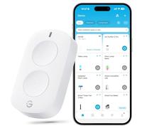 GoveeLife Smart Mini interruttore a doppio pulsante, controllo di gruppo più dispositivi, pulsante di controllo wireless versatile, alimentato a batteria, supporta la maggior parte dei prodotti Govee