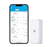 GoveeLife Termometro Igrometro Sensori Interni, Mini Bluetooth per Temperatura e Umidità con App Notifiche e Archiviazione Dati, Adatto per Serra, Cantina