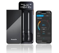 GoveeLife Termometro per carne senza fili, Bluetooth, portata wireless illimitata Wi-Fi, con precisione ± 1,8 ℉, IP68, per cucina, barbecue, forno, girarrosto
