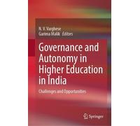 Governance and Autonomy in Higher Education in India (Copertina rigida)