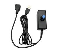 Governatore PWM Controller di regolazione della velocità ventola DC/USB porta Controller di velocità Interruttore di controllo della velocità Stepless per dissipazione di calore (USB/M+USB/F)