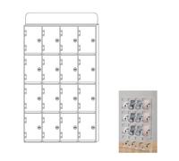 Governo di immagazzinaggio trasparente del telefono cellulare con la serratura per l'organizzazione del desktop dei dipendenti