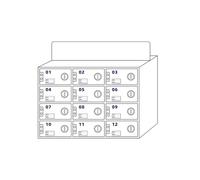 Governo di stoccaggio acrilico del telefono cellulare con le serrature di porta sicure, prigione fissata al muro del telefono trasparente per lo stoccaggio organizzato