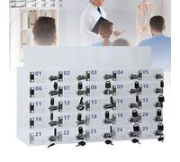 Governo di stoccaggio acrilico del telefono cellulare con le serrature e le chiavi per l'aula, l'ufficio e l'uso dei dipendenti