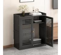 Governo di stoccaggio del router di WiFi del pavimento con la gestione dei cavi e scaffali multistrato per l'organizzazione della casa e dell'ufficio