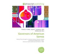 Governors of American Samoa: Political Party Strength in American Samoa, American Samoa Constitutional Referendum, 2010, American Samoa Gubernatorial Election, 2008.