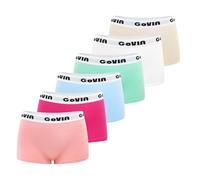 GoVIA Boxer Donna Cotone - Multipack Mutande Boxer Shorts, Donna Culotte Shorts Intimo Fitness Sport, Boxerino Confortevole, Mutande Morbide - 6 Pezzi, Multicolore Macaroon M