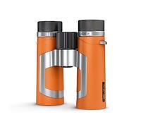 GoView ZOOMR 10x34 binocolo compatti e portatili (zoom 10x, corpo in magnesio, include adattatore per smartphone e accessori) Sunset Arancione