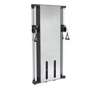 GOVITA Stazione Multifunzione SALVASPAZIO DOUBLE Cross Cable con DOPPI Cavi per CROCI ERCOLINA A Doppio Cavo 50KG con Carter di Protezione Integrale con Superficie A Specchio Training Centro