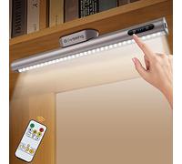 GOVSSING Luce LED Sottopensile Cucina 4000mAh, Ricaricabile Lampada con Sensore di Movimento da Interno Senza Fili, Magnetica Adesiva USB C Luci Armadio LED con Sensore per Cucina, Bagno, Garage