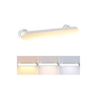 GOVSSING Luci per Specchio da Trucco con Ricaricabile Batteria da 5000mAh, Dimmerabile Luci Specchio Make Up con Ventosa Adesiva, Illuminazione Senza Fili, Lampada Specchio Telecomandata Magnetica