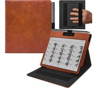 GOVTVA Custodia con doppio supporto per tablet Onyx Boox Go 7 / Boox Tablet Go Color 7 (Gen II/Gen I 2025/2024)/Boox Page Cover con Auto Sleep&Wake/Doppia Cinghia da Polso/Chiusura Magnetica (Marrone)