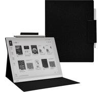 GOVTVA Custodia magnetica con supporto per tablet Onyx Boox Go 10.3 (2024), ultra sottile e leggera, in pelle con fibbia magnetica, funzione sleep/wake automatica, chiusura magnetica (panno nero)
