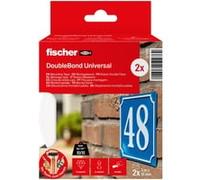 Fischer 2 Nastri Biadesivi Trasparenti 6 Metri Totali, Extra Forte, Fino a 300 kg per Rotolo, Interni/Esterni, per Fissaggio Specchi, Cornici, Teli, Zanzariere, Strappo Facile, NTJH, 571018