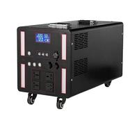 Gowe Batteria portatile da 10 kWh, batteria da 51,2 V 200 AH Lifepo4 con capacità espandibile, per casa, interruzione di corrente, uso di emergenza, con ruote