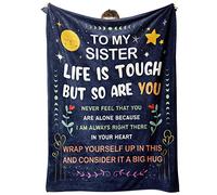 Gowelly Coperta per sorelle, regalo per sorelle da sorelle, regalo di compleanno per sorelle piccole/maggiori, regalo per Natale, festa della mamma, coperta per mia sorella, 152,4 x 127 cm