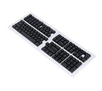 GOWENIC 132 CHIAVE KeyCaps Coreano Tappi per Tastiera Ergonomici Eleganti Impostati per Tastiere Meccaniche Resilienti ABS Materiale per la Digitazione Comfort (BLACK)