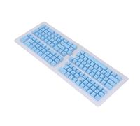 GOWENIC 132 CHIAVE KeyCaps Coreano Tappi per Tastiera Ergonomici Eleganti Impostati per Tastiere Meccaniche Resilienti ABS Materiale per la Digitazione Comfort (BLUE)