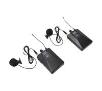GOWENIC 2 Pezzi 2Pcs Microfono a Laccio Senza Fili per Discorso Insegnante | Microfono a clip senza fili per conferenze, discorsi pubblici, sale conferenze