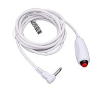 GOWENIC 9.84ft Cavo Chiamata Infermiera Rosso ABS Jack 6.35mm | Cavo a lunga portata, tasto con pulsante rialzato, clip agganciabile al comodino, custodia resistente, funzione di livello
