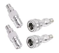 GOWENIC Adattatore a Collegamento Rapido Idraulico per Mini Escavatore |Raccordi da M14 a 2 Set per Accoppiamento