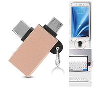 GOWENIC Adattatore da USB a Tipo C da 2 Pezzi con Interfaccia USB 3.0, Convertitore a Conchiglia in Lega di Alluminio, Plug and Play per un Funzionamento più Veloce (#2)