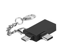 GOWENIC Adattatore da USB a Tipo C da 2 Pezzi con Interfaccia USB 3.0, Convertitore a Conchiglia in Lega di Alluminio, Plug and Play per un Funzionamento più Veloce (#1)