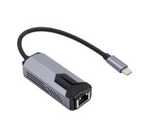 GOWENIC Adattatore da USB C a Ethernet da 5 Gbps, la velocità della Banda Larga Deve Superare 5G, con Copertura in Alluminio, per Videoconferenze e Streaming Multimediale