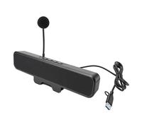 GOWENIC Altoparlante per Computer con Microfono Staccabile, Altoparlante per PC Alimentato Tramite USB con Controllo del Volume, Tasto Muto, Design con Morsetto a Molla per Display o