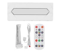 GOWENIC Argb PWM Fan Hub, Splitter Argb con Cavo di Collegamento Controller Ventilatore PWM FUST a 4 Pin a 4 Pin con Design Magnetico 5v 3pin Sync per il Raffreddamento della Custodia (WHITE)