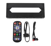 GOWENIC Argb PWM Fan Hub, Splitter Argb con Cavo di Collegamento Controller Ventilatore PWM FUST a 4 Pin a 4 Pin con Design Magnetico 5v 3pin Sync per il Raffreddamento della Custodia (BLACK)