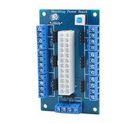 GOWENIC ATX DC Power Supply Board 20 24 Pin Adapter Module | Doppio ingresso 20 a 24 pin, indicatori di stato a LED, interruttore di blocco integrato, morsettiera PCB
