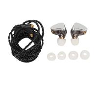 GOWENIC Auricolari IEM, qualità del Suono Hifi, Cancellazione del Rumore, con Cavo Staccabile, per i Musicisti Cantanti Appassionati di Musica (silver)