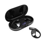 GOWENIC Auricolari Wireless V5.4 Cancellazione del Rumore |Auricolari Bluetooth con Gancio per l'orecchio Dalla vestibilità Comoda 8H per la Guida Sportiva (BLACK)