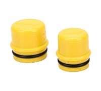 GOWENIC Bidet Portatile a Tenuta Stagna per Uso Esterno Spruzzatore Compatto da Escursionismo per Bottiglia D'acqua da Campeggio Bidet da Viaggio, Plastica Gialla 2 Pezzi