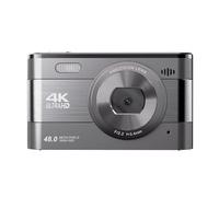 GOWENIC Camera Digitale, 4K e 48 MP Super Ad Alta Definizione, con Streaming Live e Funzioni di Webcam, per Fotografia, Vlogging, Viaggio All'aperto (grigio argento)