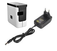 GOWENIC Caricabatterie con Adattatore CA da 9 V per Etichettatrice P Touch PT D210 PTD200 PTH110 PT 1880 AD24 AD 24ES AD 20 AD 30, da 100 a 240 V (Spina UE)