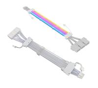 GOWENIC Cavo di Prolunga AGRB PCIe 5.0, Cavo di Prolunga con Maniche da 16 Pin Maschio a 3x8 Femmine, Cavo PSU con modalità Colore Multiple per RTX 3090 Ti, RTX 4080, RTX 4090 con