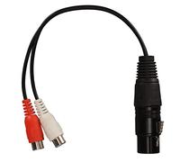 GOWENIC Cavo Sdoppiatore a Y XLR Femmina a 2 Femmina, Trasmissione a Bassa Perdita 20 AWG Anti-interferenza, 7,9 Pollici, per Console di Missaggio, Mixer, Amplificatori di Potenza,