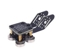 GOWENIC Chiave in Codice a Doppio Paddle Morse, Tasto Mini CW Automatico Morse Telegraph con 4 Magnete Basi 3,5 Mm Interfaccia di Tipo C di Tipo C per le Manipolazioni del Campo Radio